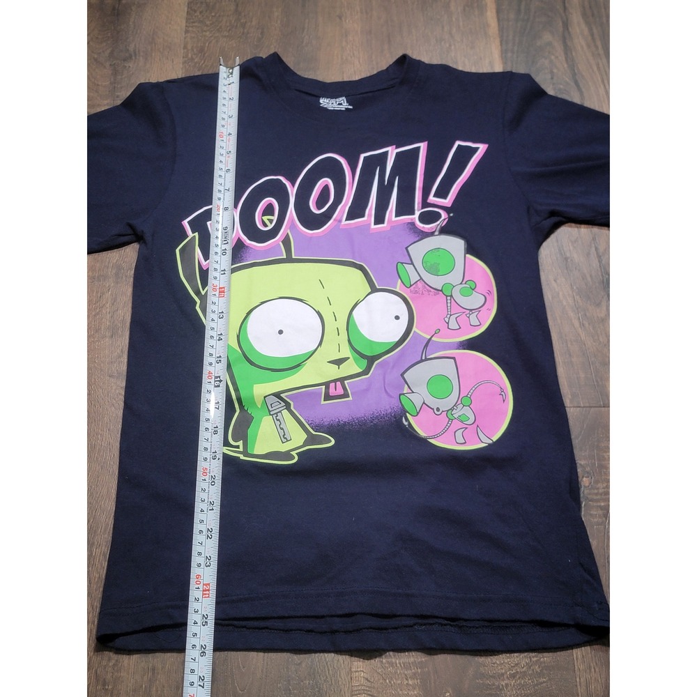 Invader Zim Gir Doom Graphic T-Shirt Navy Blue Small Nickelodeon Cartoon Tee